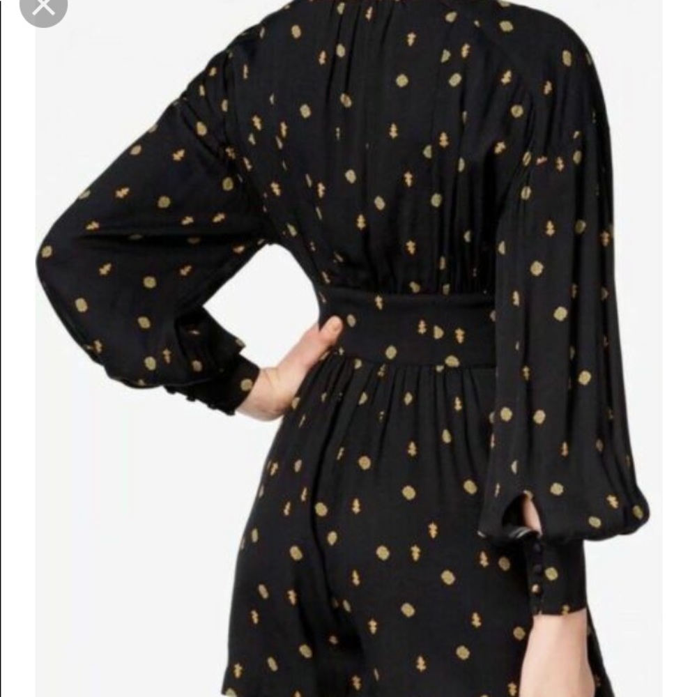 Free people love grows black long sleeve romper XS - Picture 6 of 8